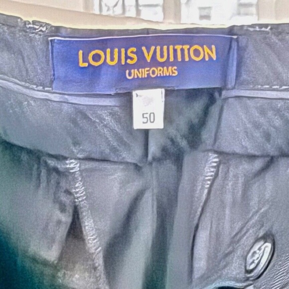 Louis Vuitton Uniforms Cigaret Pants Virgin Wool Flat Front Mens EU 50 US 32 x31 - Picture 3 of 4